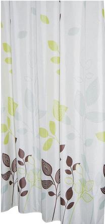 Dušas aizkars Ridder Gerlinde 403090, brūna krās./balta krās./zaļa krās., 200 cm x 180 cm
