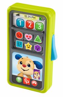 Žaislinis telefonas Mattel Fisher Price Press & Slide Smartphone, žalia sp.