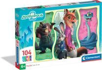 Dėlionė Clementoni Super Color Zootopia 2 25081, 27 cm x 38 cm, 104 vnt., įvairių spalvų