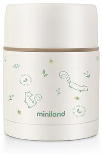 Termosas maistui Miniland Natur Food Thermy, 600 ml, 0 mėn., nerūdijantysis plienas, balta sp./žalia sp.