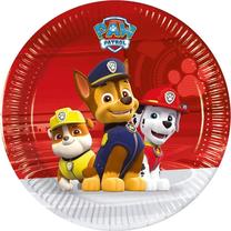 Vienkartinės lėkštės GoDan Paw Patrol Ready For Action, Ø 20 cm, 20 cm, 8 vnt.