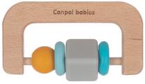 Kramtukas Canpol Babies Wooden-Silicone Teether 80/301, mėlyna sp./ruda sp./oranžinė sp.
