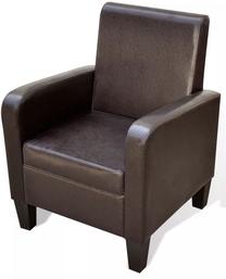 Krėslas VLX Faux Leather 241108, ruda sp., 60 cm x 67 cm x 79.5 cm
