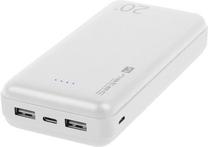 Lādētājs-akumulators (Power bank) Natec, 20000 mAh, balta krās.
