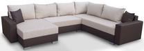 Kampinė sofa Platan Gustaw 06, šviesiai ruda sp., 315 x 135 cm x 87 cm