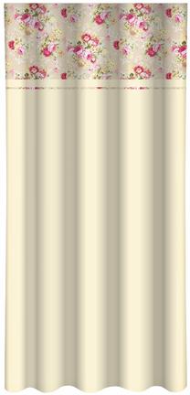 Nakts aizkari ZMH-514, krēmkrāsa/rozā krās./zaļa krās., 160 cm x 250 cm