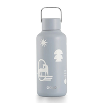 Ūdens pudele EQUA WONDERLAND, balta krās./gaiši zila krās., tērauds/silikons, 0.6 l