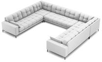 Sofa Micadoni Home Mamaia Panoramic, šviesiai pilka sp., 337 x 256 cm x 75 cm