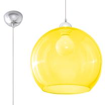 Valgusti rippuv Sollux Ball, E27, 1 x 15 W, kollane v. / läbipaistev v., 30 x 30 cm