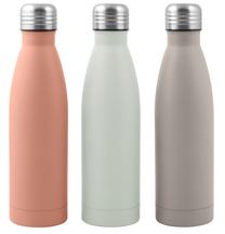 Ūdens pudele Day Spring 74040, (krāsa/dizains tiek izvēlēts nejauši), plastmasa/nerūsējošais tērauds/silikons, 0.5 l