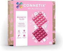 Magnētiskais konstruktors Connetix Pastel Pink & Berry Base Plate PB002, 2 gab., rozā krās.