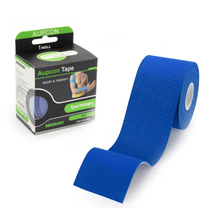 Тейпирование Aupcon Kinesiology Tape, 5x500 см, royal blue цв.