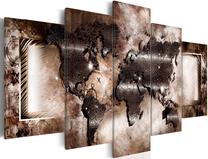 Akrilo stiklo reprodukcija Artgeist Platinum Map, 40 cm x 100 cm
