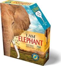 Dėlionė I Am Elephant, 107 cm x 97 cm, 700 vnt., ruda sp.