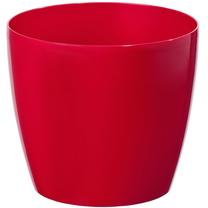 Gėlių vazonas Lamela Magnolija, polipropilenas (pp), 12 cm x 12 cm, Ø 12 cm, tamsiai pilka sp.