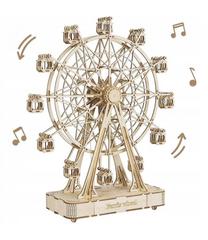 Puidust 3D pusle Carousel 10546163, 28 cm x 10 cm, 232 tk, pruun v.