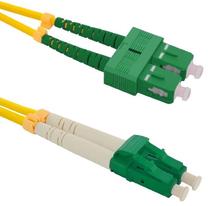 Laidas Qoltec SC/APC, LC/APC, 3 m, geltona sp.