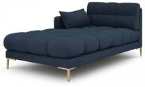 Sofa Micadoni Home Mamaia Chaise Longue, tamsiai mėlyna sp., kairinė, 185 x 105 cm x 75 cm