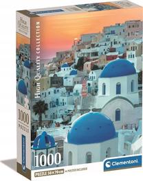 Dėlionė Clementoni Compact Santorini 39912, 50 cm x 70 cm, 1000 vnt., įvairių spalvų