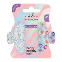 Matu sprādzes, komplekts Invisibobble Clipstar Boldly Cosmic Glow, zila krās./daudzkrāsaina, 2 gab.