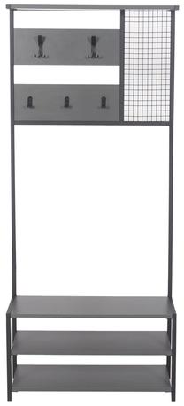 Drēbju pakaramais Kalune Design Nomad Portmanto 855DTE4019, 182 cm, antracīta krās./melns krās.