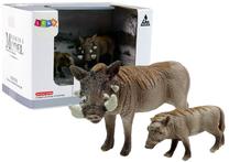 Figūrėlių rinkinys Lean Toys The Worl Of Animals African Warthog, 2 vnt., pilka sp.