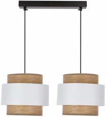 Светильник потолочный Candellux Lighting Forni 32-18274, E27, 2 x 40 Вт, коричневый цв./белый цв. / черный цв.