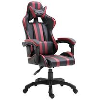 Spēļu krēsls VLX PU 20215, 61.5 x 68 x 115 - 122 cm, melna krās./sarkana krās.