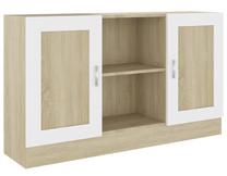 Komoda VLX 802782, ąžuolo sp./balta sp., 70 cm x 120 cm x 30.5 cm