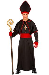 Kostīms pieaugušajiem Widmann Bishop, melna krās./sarkana krās., XXXL