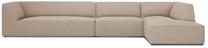Kampinė sofa Micadoni Home Ruby 5 Seats, šviesiai ruda sp., dešininė, 366 x 180 cm x 69 cm