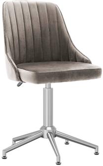 Darba krēsls VLX Swivel Office, 56 x 51 x 82 - 94 cm, gaiši pelēka krās.