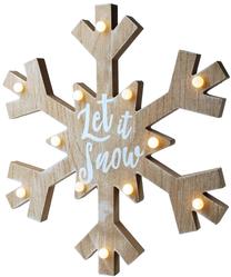 Dekoracija Mondex Let It Snow, 36 cm, 40 cm, ruda sp.