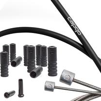 Pavarų troselis, rinkinys Capgo Blue Line PTFE ECO, plastikas/metalas, juoda sp.