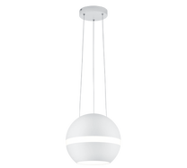 Šviestuvas kabinamas Trio Balloon 376110131, LED, 3000 °K, 1 x 30 W, balta sp. / balta sp.