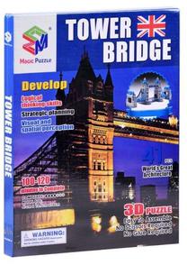 3D пазл Magic Puzzle Tower Bridge ZA3801, 41 см x 10.5 см, 41 шт., многоцветный