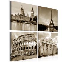 Reprodukcija Artgeist European Capitals KR42, 60 cm x 60 cm