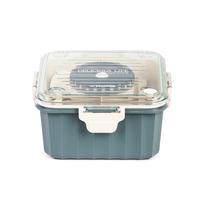 Toidukarp Homla Poppie 896045 233731, 2.15 l, 17.5 cm x 17.5 cm, sinine v./valge v.
