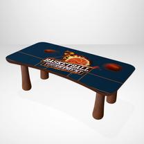 Papildus pakāpiens Kalune Design Basketball, kokskaidu plāksnes (mdp), daudzkrāsaina, 16 cm x 26 cm x 50 cm