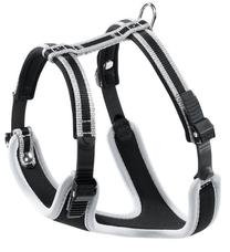 Petnešos šunims Ferplast Ergocomfort, juoda sp./pilka sp., 280 - 380 mm x 370 mm, XS