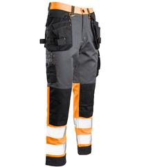Darba bikses vīriešu Polstar Seven Kings, melns krās./oranža krās./pelēka krās., 28 izmērs