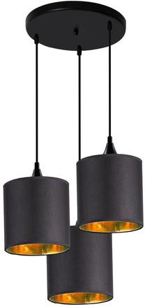 Šviestuvas kabinamas Candellux Long 33-73969, E14, 3 x 40 W, juoda sp. / juoda sp., 17 x 17 cm