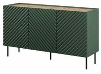 Komoda Cama Onda, tamsiai žalia sp., 85 cm x 150 cm x 45 cm