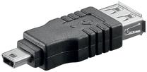 Adapteris Goobay 50970 USB female, Mini USB, melna krās.