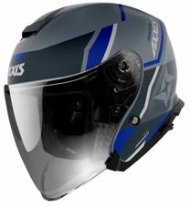 Motociklininko šalmas Axxis Mirage SV Damasko D7, M (57-58 cm), mėlyna sp./pilka sp.