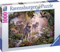 Dėlionė Ravensburger Wolf family in summer 151851, 70 cm x 50 cm, 1000 vnt., įvairių spalvų