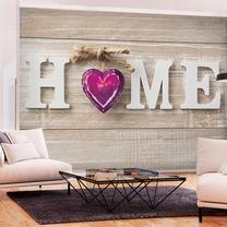 Fototapete Artgeist Home Heart (Violet) XLFT1799SAM, 175 cm x 245 cm
