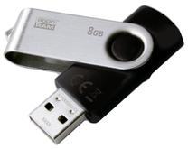USB zibatmiņa Goodram Twister UTS2, melna krās., 8 GB