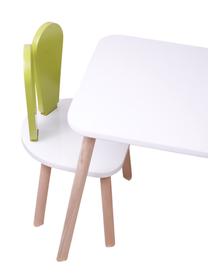 Vaikų kambario baldų komplektas Kalune Design Bunny One, balta sp./žalia sp.