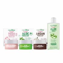 Veido priežiūros priemonių rinkinys Beauty Formulas Equilibra Zestaw, 350 ml, 4 vnt.